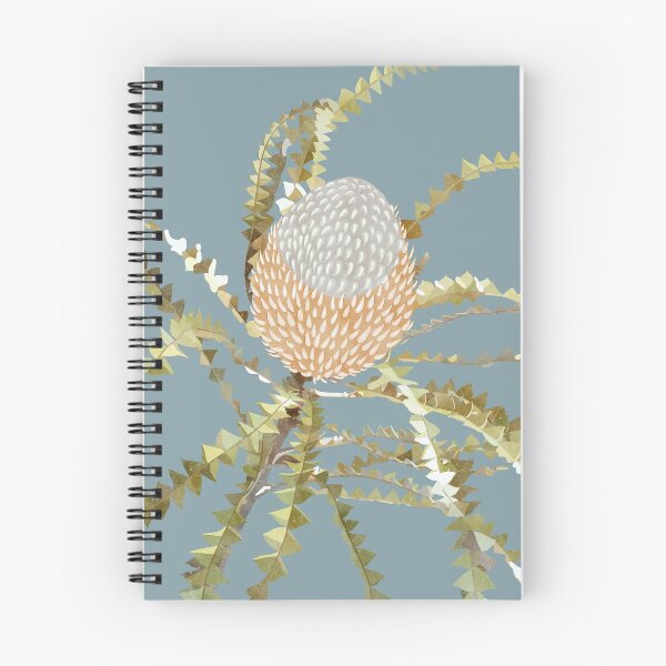 Item preview, “Banksia” | Dusty Blue Background designed and sold by LiseHoltArt.