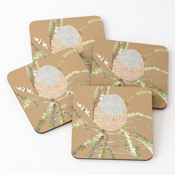 Item preview, “Banksia” | Dusty Brown Background designed and sold by LiseHoltArt.
