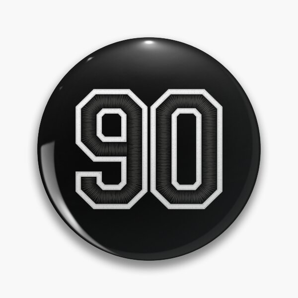 Item preview, 90 Black Jersey Sports Number ninety Football 90 designed and sold by elhefe.