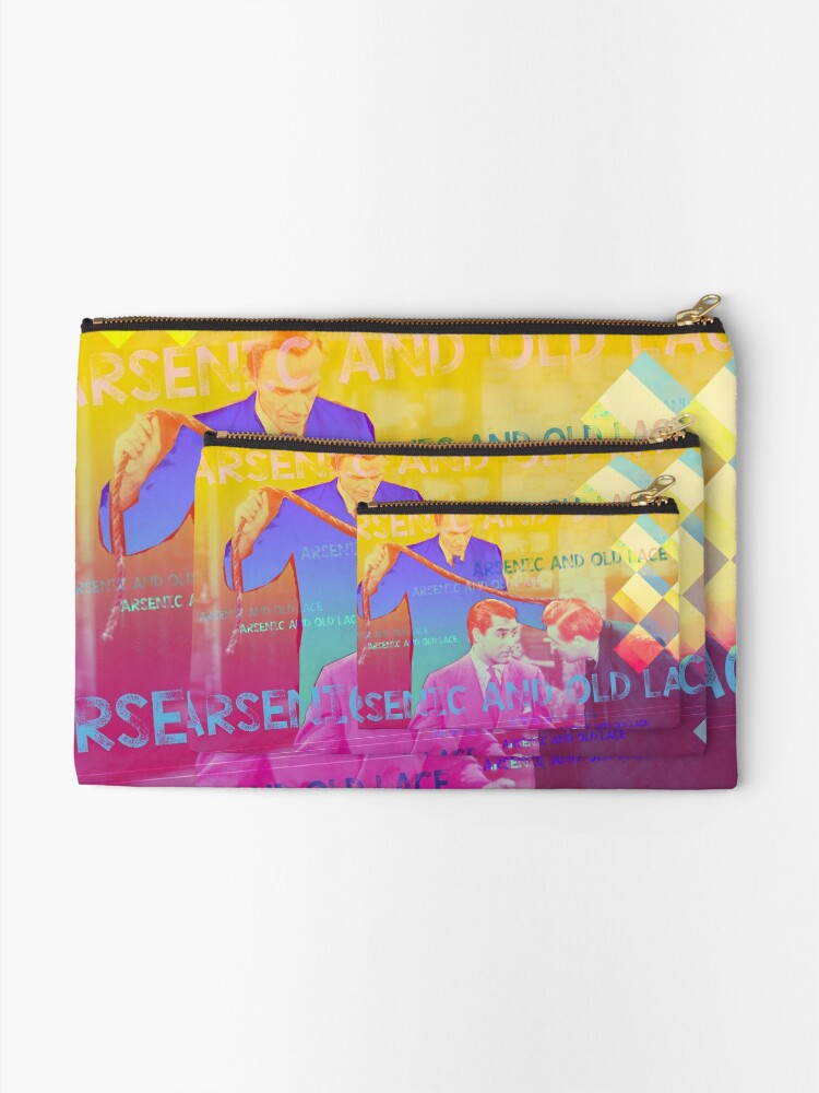 Alternate view of Arsenic and old lace, classic film starring Cary Grant Zipper Pouch