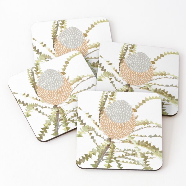 Item preview, “Banksia” | White/Transparent Background designed and sold by LiseHoltArt.