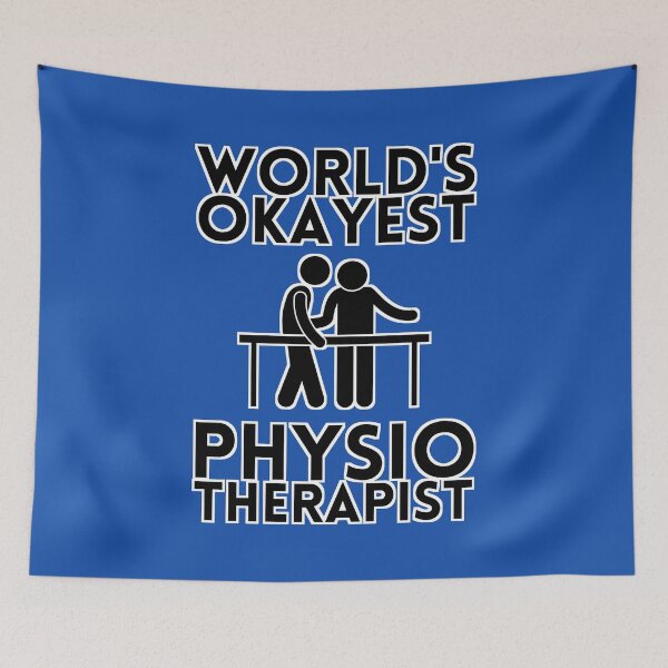 Item preview, World's Okayest Physiotherapist designed and sold by ladylaughprints.