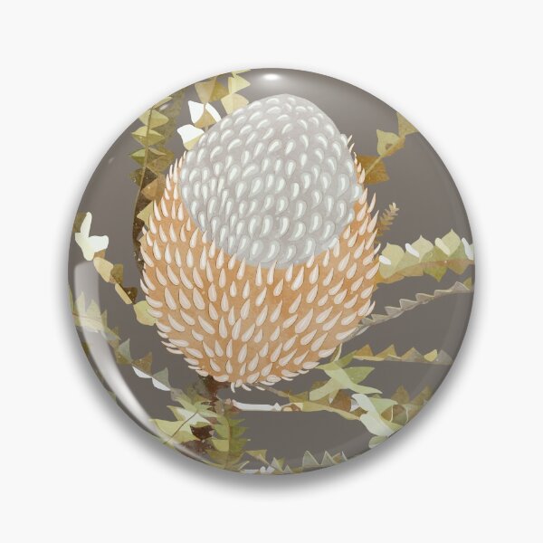 Item preview, “Banksia” | Dusty Grey Background designed and sold by LiseHoltArt.
