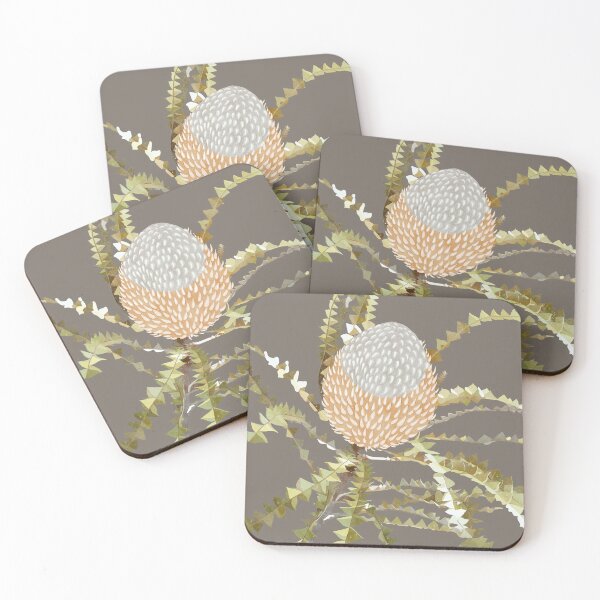 Item preview, “Banksia” | Dusty Grey Background designed and sold by LiseHoltArt.