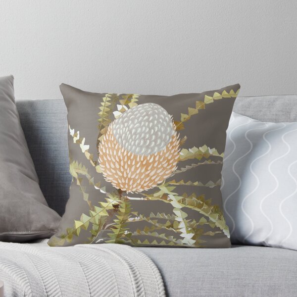 Item preview, “Banksia” | Dusty Grey Background designed and sold by LiseHoltArt.