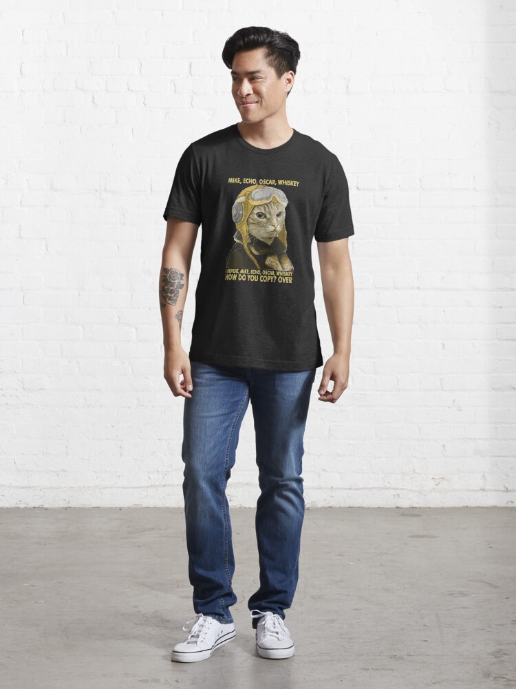 M.E.O.W. Mike Echo Oscar Whiskey Shirt Essential T Shirt for Sale by switching1309 Redbubble