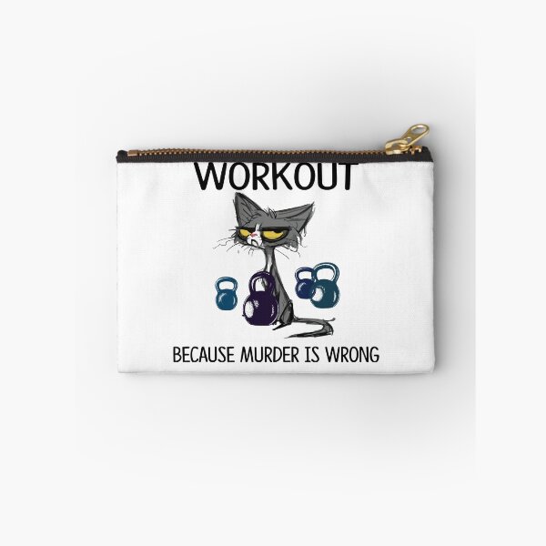 Item preview, Black Cat Workout Because Murder Is Wrong designed and sold by tuanxkrheyerat.