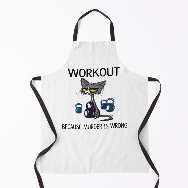 Item preview, Black Cat Workout Because Murder Is Wrong designed and sold by tuanxkrheyerat.