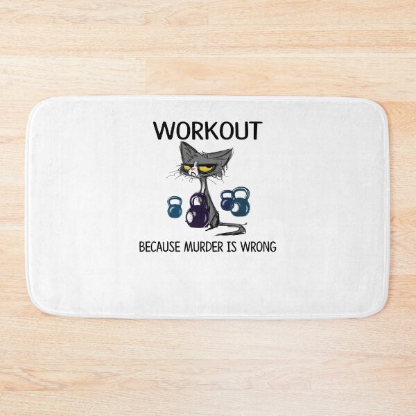 Item preview, Black Cat Workout Because Murder Is Wrong designed and sold by tuanxkrheyerat.