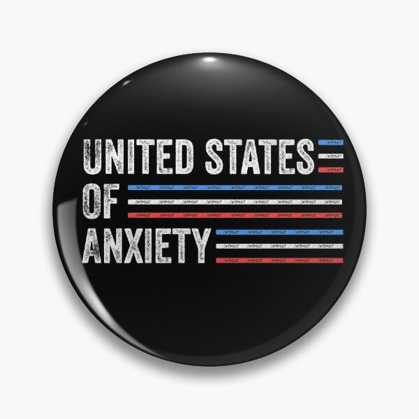 Item preview, United States of Anxiety - A Funny United States Saying designed and sold by ELEGZER.