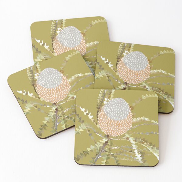 Item preview, “Banksia” | Dusty Green Background designed and sold by LiseHoltArt.