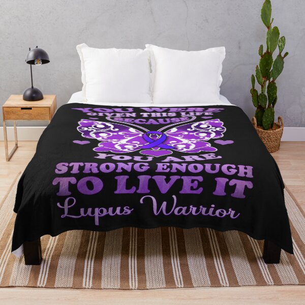 Item preview, Lupus Awareness Butterfly Shirt Because You Are Strong Women TShirt39 designed and sold by blancatawa.
