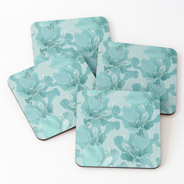 Item preview, Delicate seamless pattern with beautiful scenic rhododendron flowers, with beautiful curly petals. designed and sold by ANAKOTO.