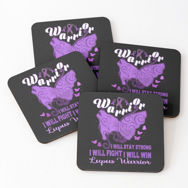 Item preview, Lupus Awareness Warrior Purple Ribbon Butterfly Wolf Womens TShirt38 designed and sold by blancatawa.