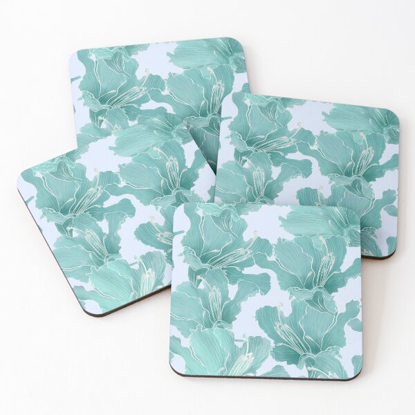 Item preview, Delicate seamless pattern with beautiful scenic rhododendron flowers, with beautiful curly petals. designed and sold by ANAKOTO.