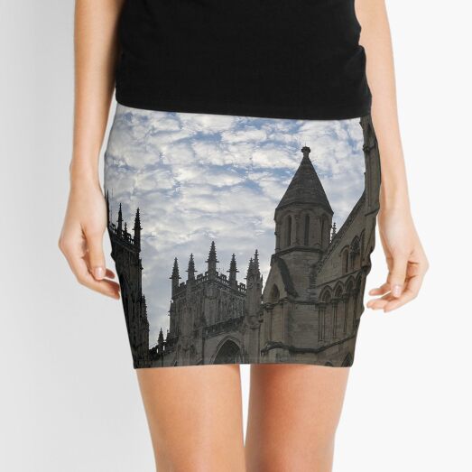 Sky over York Minster Mini Skirt