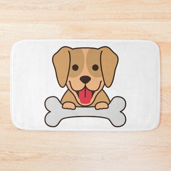 Item preview, Cute labrador puppy with bone designed and sold by happyfunshop.