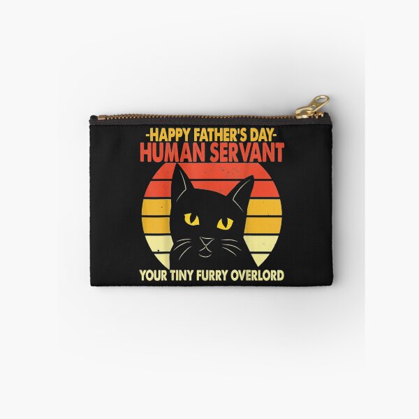 Item preview, Mens Happy Fathers Day Human Servant Your Tiny Furry Overlord TShirt11 designed and sold by blancatawa.
