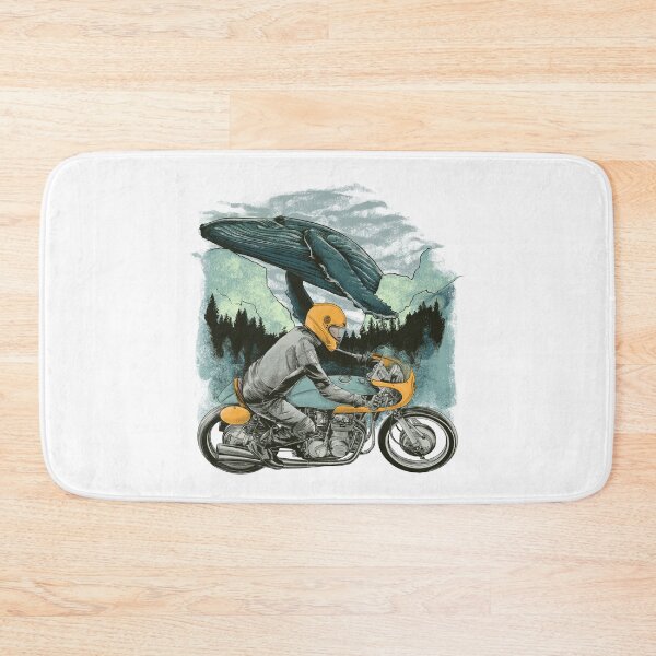 Item preview, Cafe racer rider and whale designed and sold by Facelessguy.