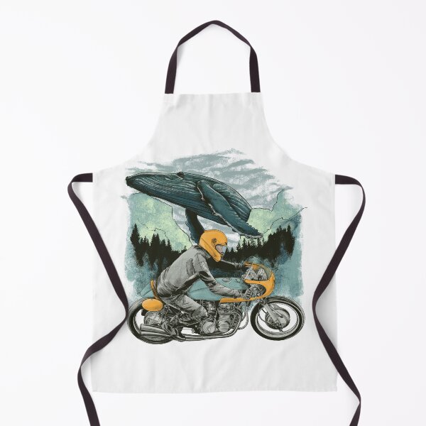 Item preview, Cafe racer rider and whale designed and sold by Facelessguy.