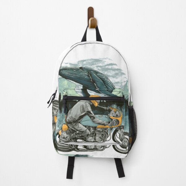 Item preview, Cafe racer rider and whale designed and sold by Facelessguy.