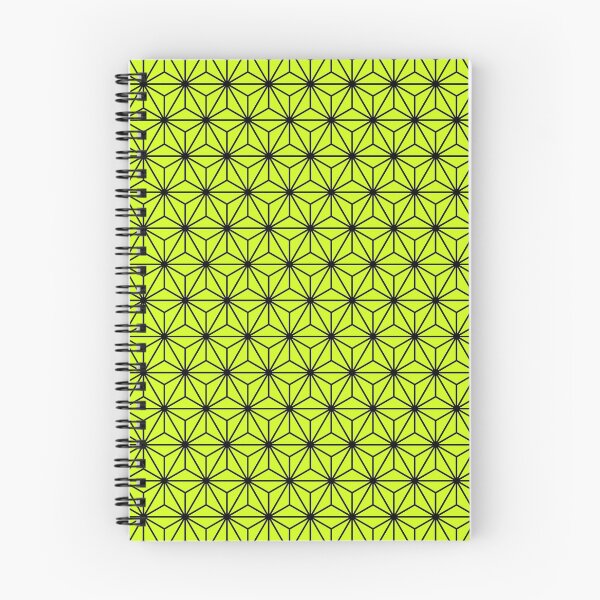 Item preview, Arctic Lime Yellow Asanoha - Japanese Traditional Pattern designed and sold by KinitaDesign.