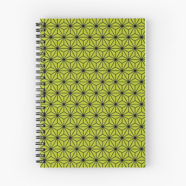 Item preview, Acid Green Yellow Asanoha - Japanese Traditional Pattern designed and sold by KinitaDesign.