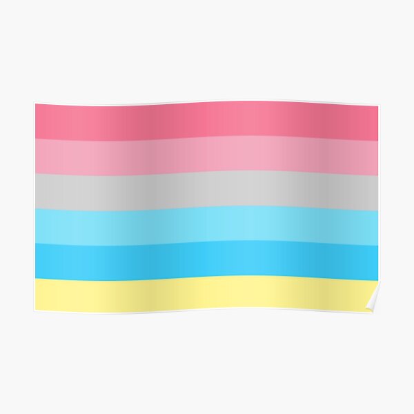 Genderflux Pride Flag Poster By Alexlaurenmlk Redbubble 