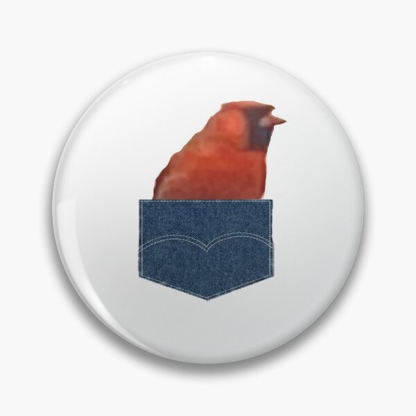 Item preview, CUTE RED ROBIN IN POCKET  designed and sold by RetroPlaceee.