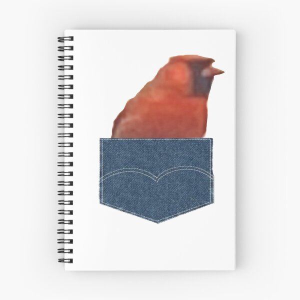 Item preview, CUTE RED ROBIN IN POCKET  designed and sold by RetroPlaceee.