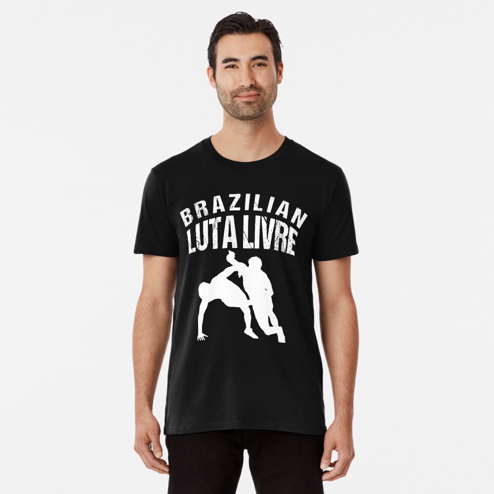 Awesome Brazilian Martial Arts Luta Livre Freestyle Fighter Premium T-Shirt