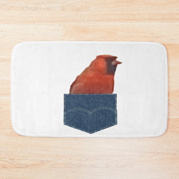 Item preview, CUTE RED ROBIN IN POCKET  designed and sold by RetroPlaceee.