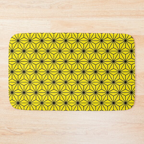 Item preview, Middle Yellow Asanoha - Japanese Traditional Pattern designed and sold by KinitaDesign.