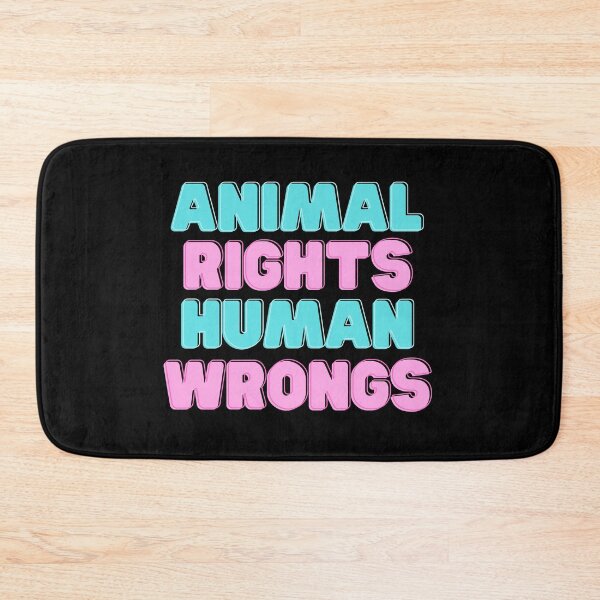 Item preview, Animal Rights Human Wrongs animal activist design designed and sold by Wenellen.