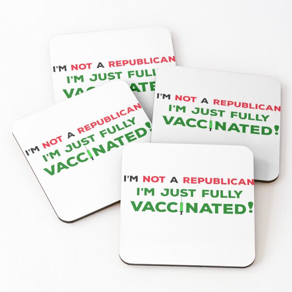 Item preview, not a republican just vaccinated funny T-Shirt Gift designed and sold by rofacocktail.