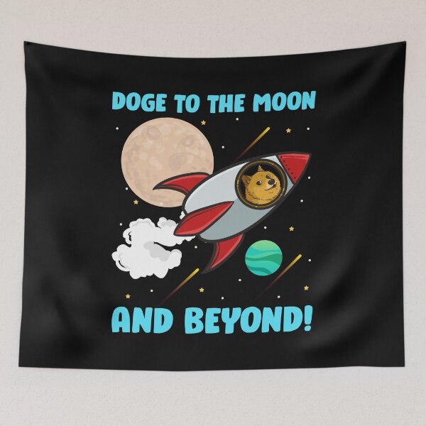 Item preview, Doge To The Moon And Beyond designed and sold by JohnnyTaco.