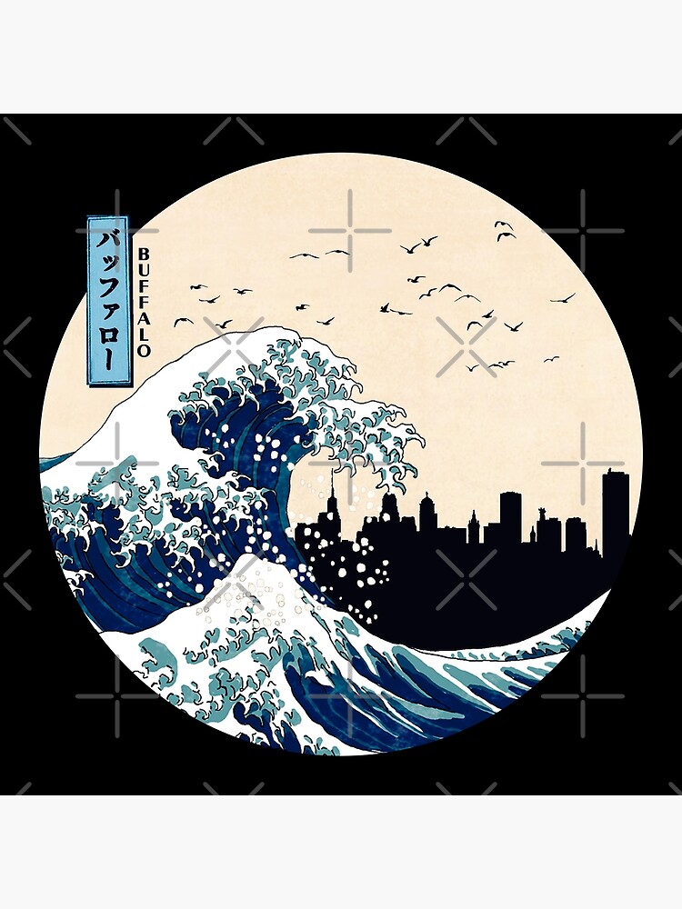 Discover Buffalo Kanagawa Wave Premium Matte Vertical Poster