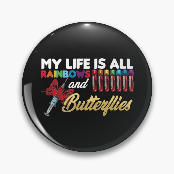 Item preview, Reaction Glass Butterfly Rainbow Phlebotomy Laboratory Premium TShirt37 designed and sold by blancatawa.