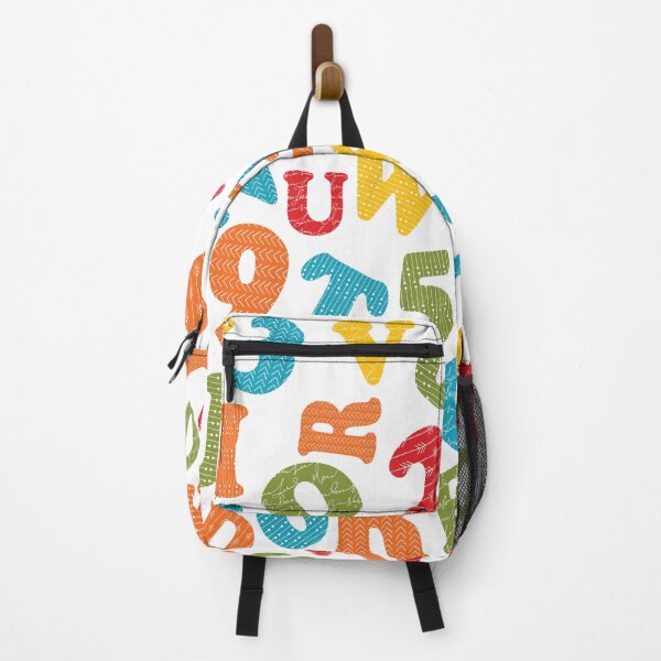 Item preview, Alphabet Letters And Numbers Pattern - Bright Colors designed and sold by Primroaddesigns.