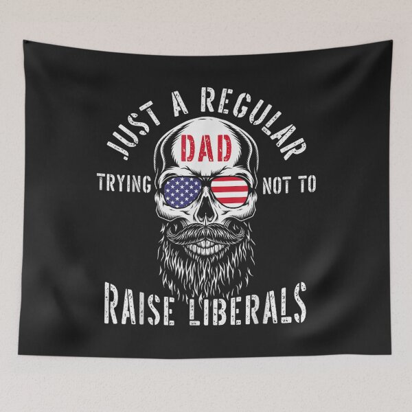 Item preview, Republican Just A Regular Dad Trying Not To Raise Liberals TShirt1 designed and sold by blancatawa.