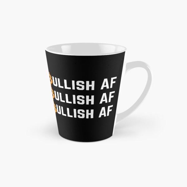 Item preview, Bullish AF Bitcoin BTC Typography Design designed and sold by Unworldly.