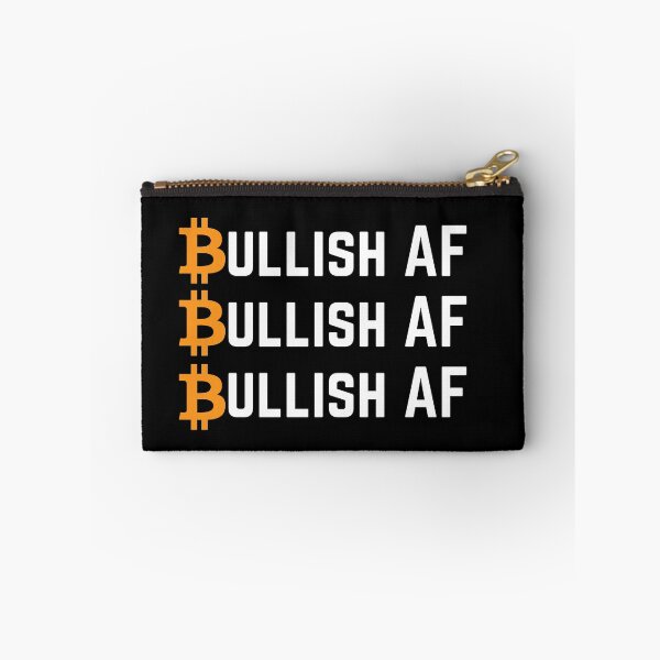 Item preview, Bullish AF Bitcoin BTC Typography Design designed and sold by Unworldly.