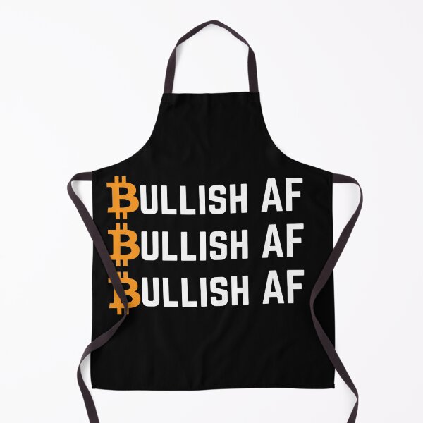 Item preview, Bullish AF Bitcoin BTC Typography Design designed and sold by Unworldly.