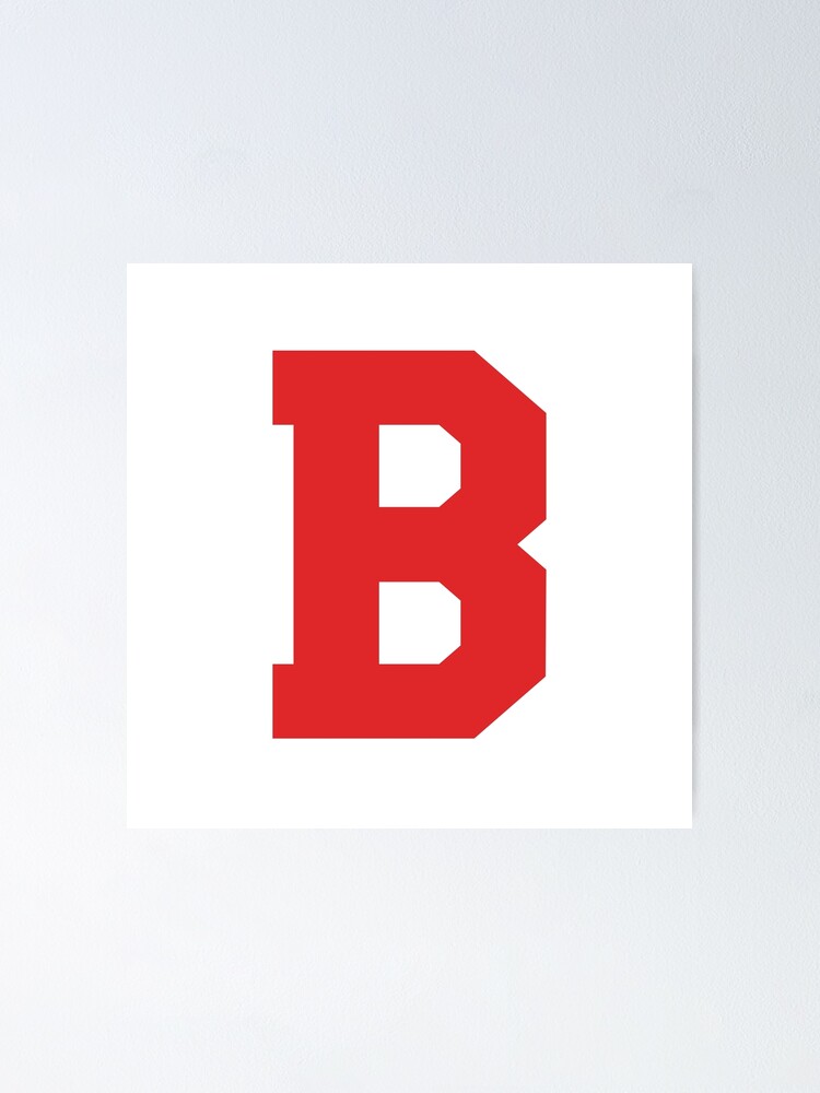 "Alphabet, Red B, Sports letter B" Poster for Sale by TheCultStuff
