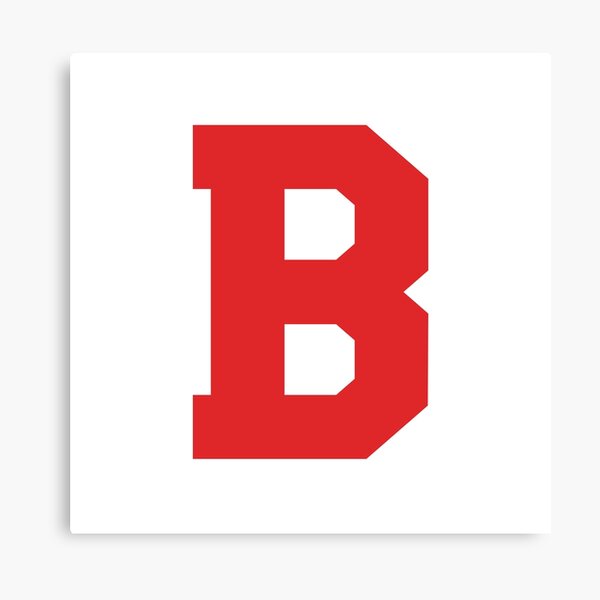 alphabet red e sports letter e canvas print by thecultstuff redbubble