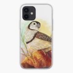 Owl Finches Realistic Painting Realistic Painting iPhone Case