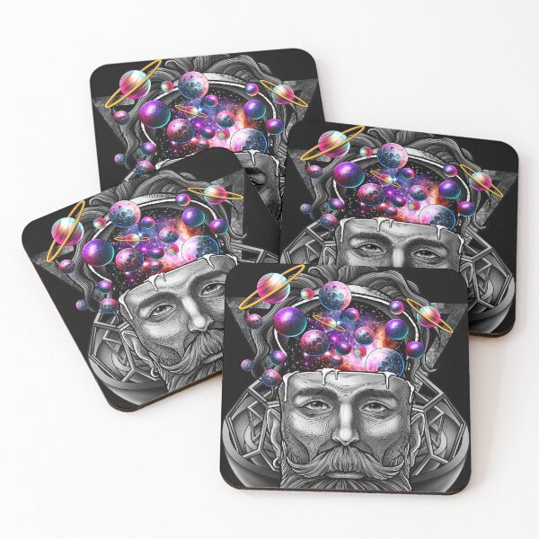Item preview, Long beard hipster trippy solar system (Winya No. 185) designed and sold by Winya.