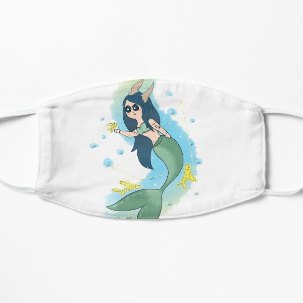 Capricorn Mermaid Flat Mask