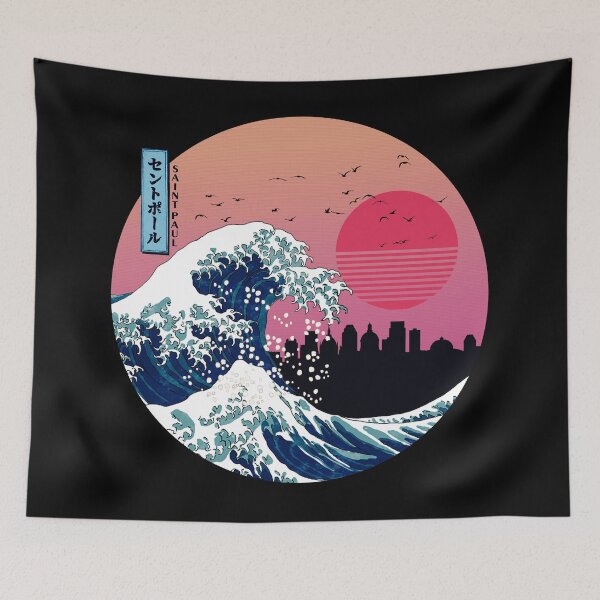 Item preview, Saint Paul Kanagawa Wave Retro designed and sold by DFerraz.