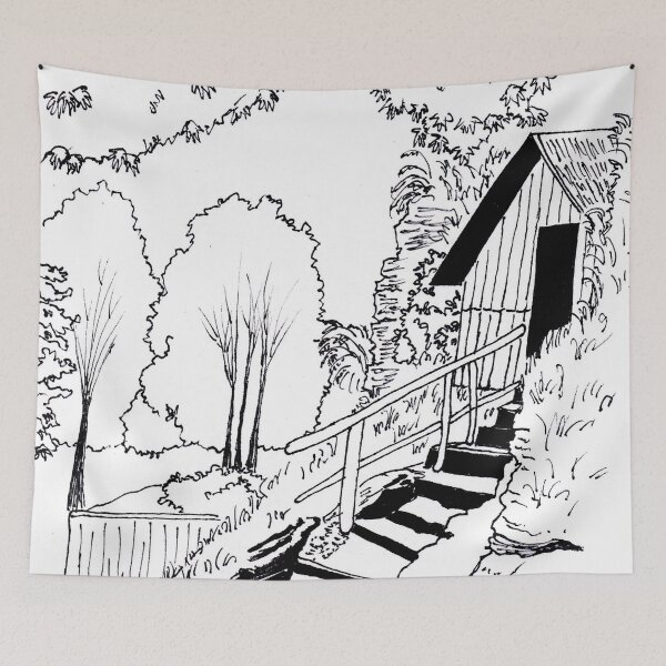 Item preview, Arrowtown Chinese Settlement designed and sold by YuNikDraw.